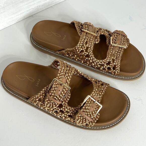 Joie Weaver Slide Sandals Brown Shoe Size 9.5 - Picture 8 of 8